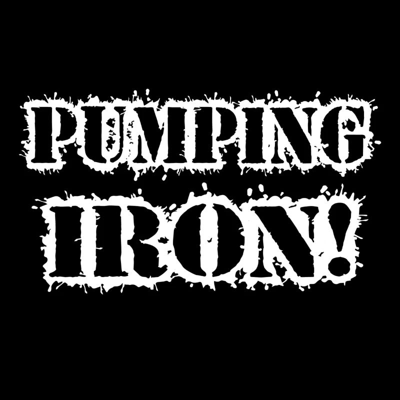 Pumping Iron Typographie Grunge