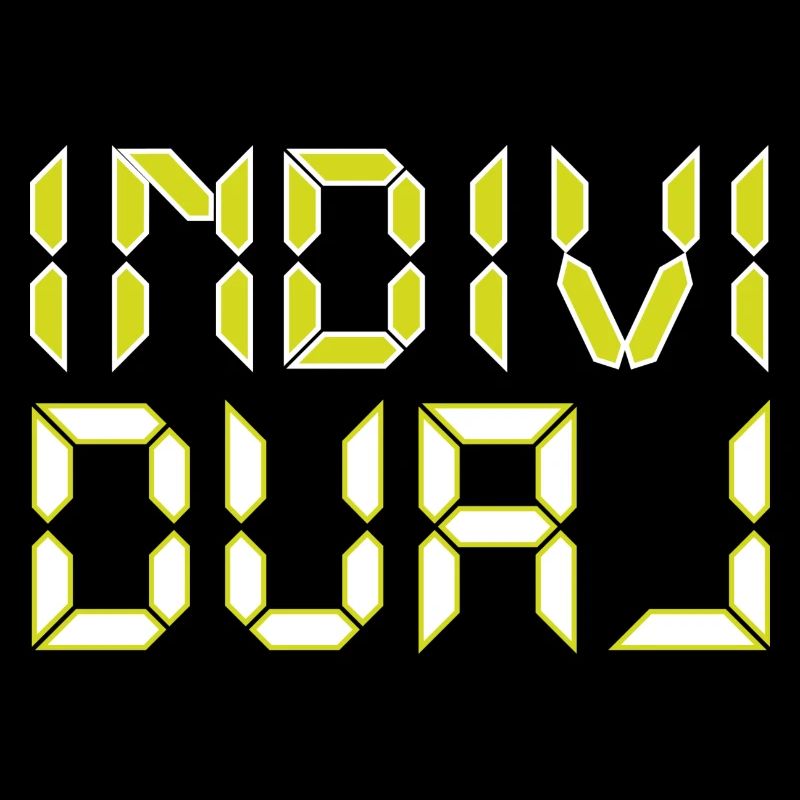 Individual -  Neon-Digitalschrift