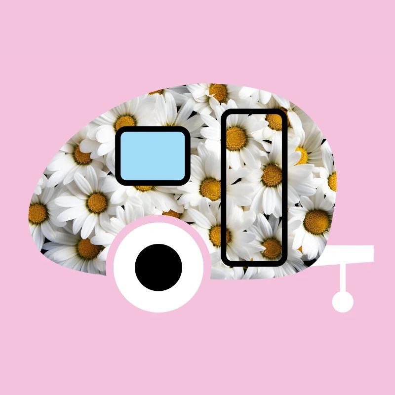 Caravan Daisies Caravan Retro Spring Fan
