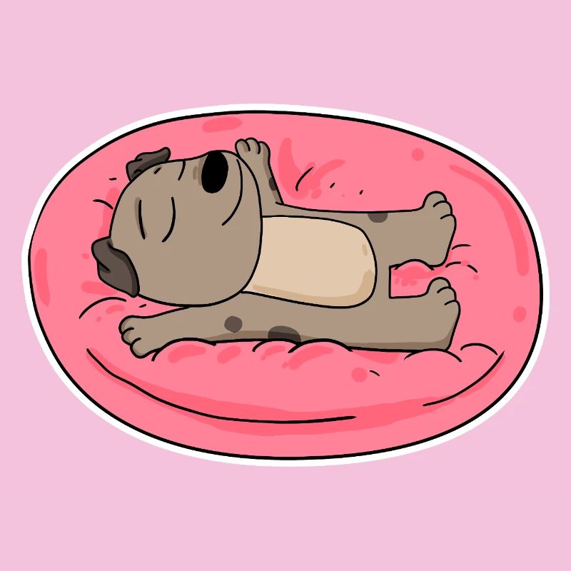 Cute dog lying down