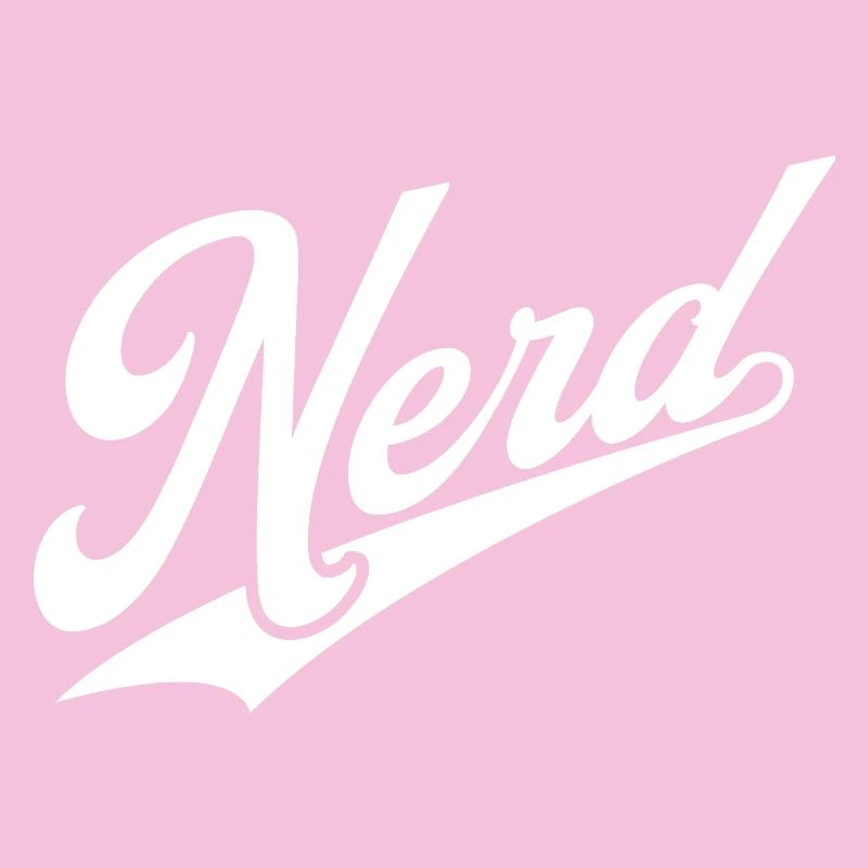 NERDY forever - NERD retro weiß