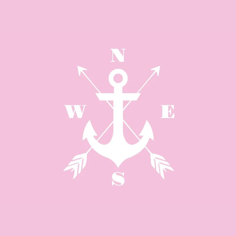 Anker Kompass Emblem Nautik Design