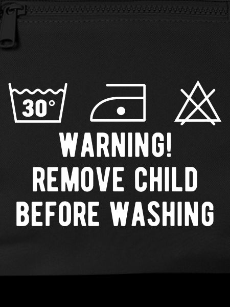 Funny washing instruction