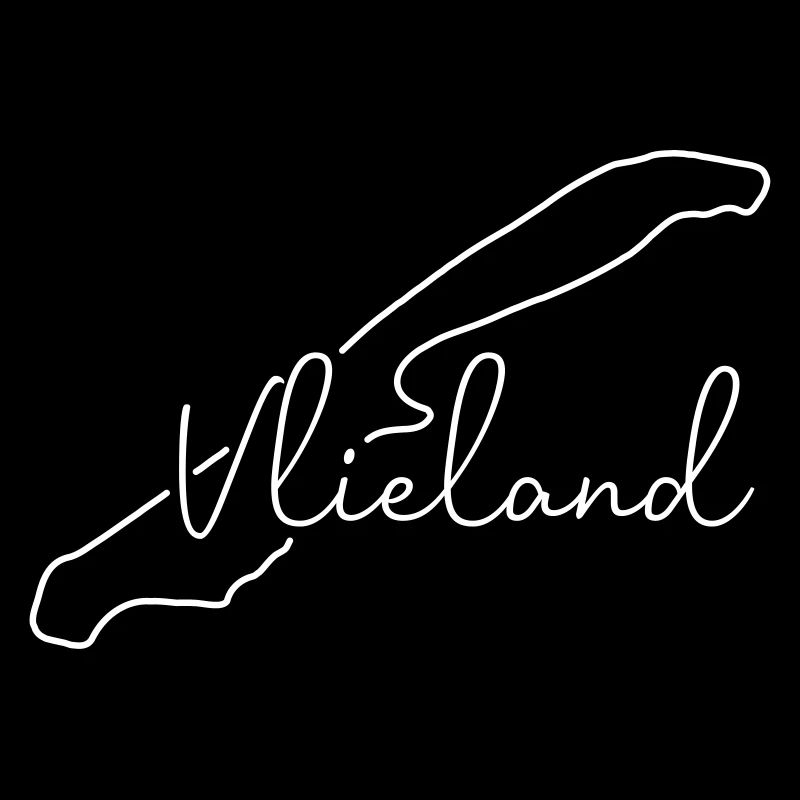 Vlieland | Map Line-Art Minimalism