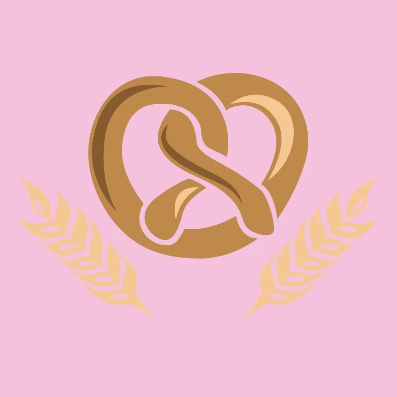 Logo de l’icône de l’icône de blé de céréales Baker Bakery