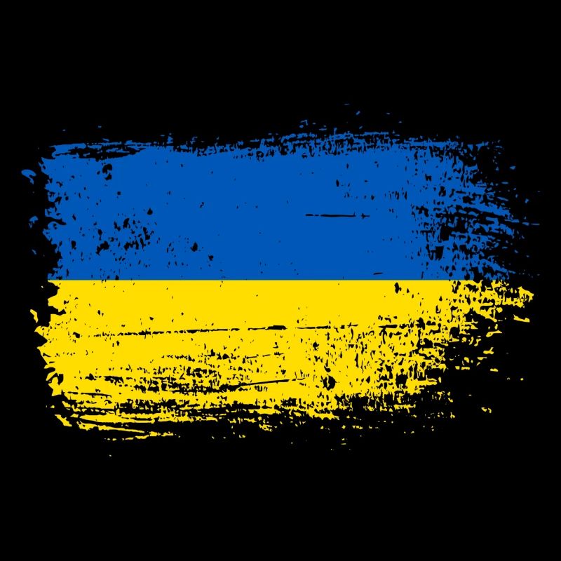 Drapeau Coup de pinceau Ukraine