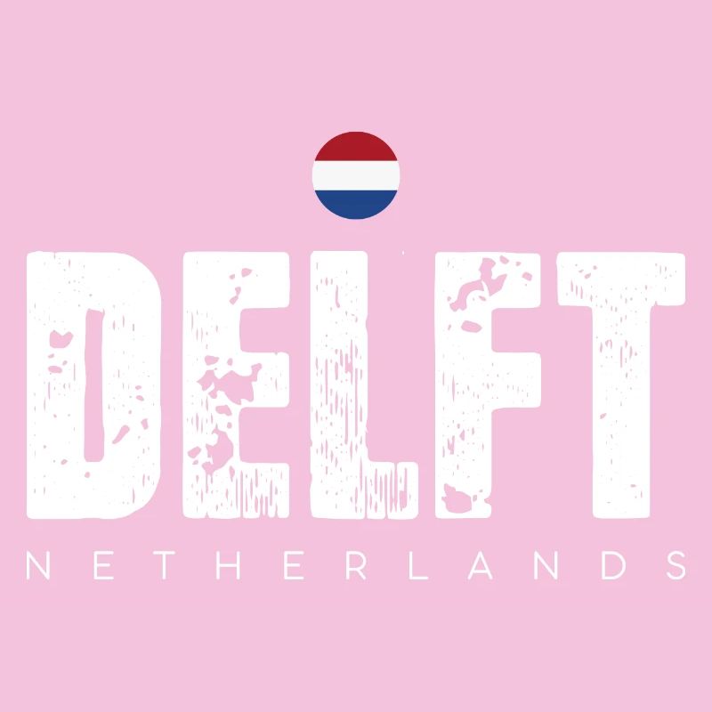 Delft Distressed Wordmark