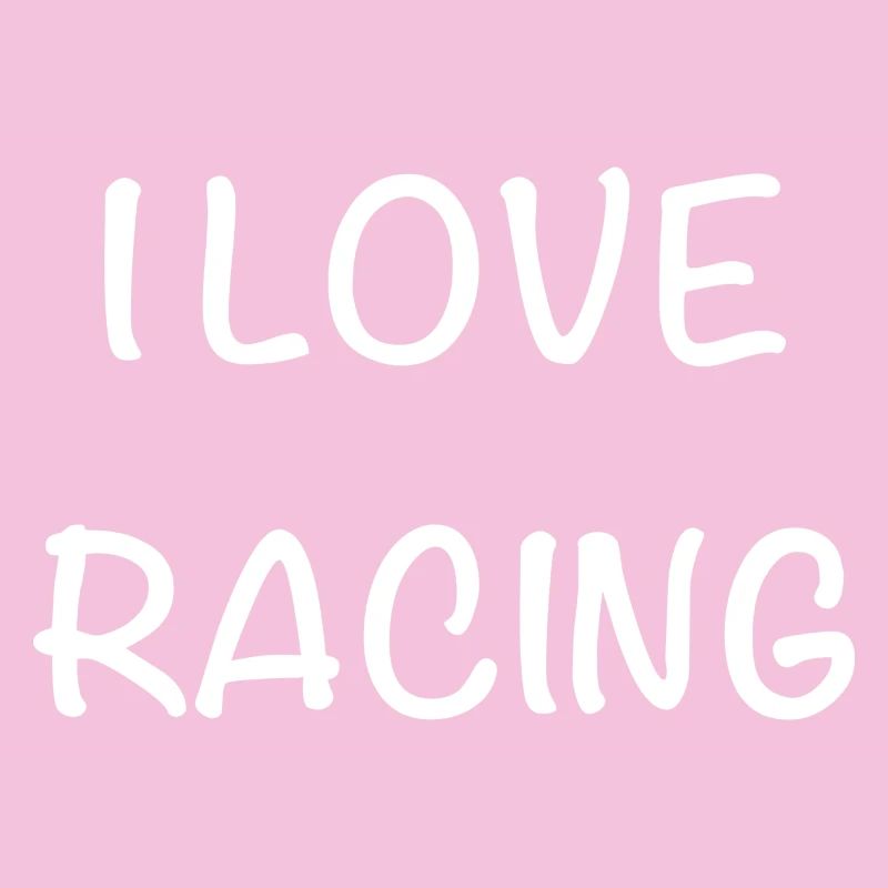 I Love Racing – Handwriting Style