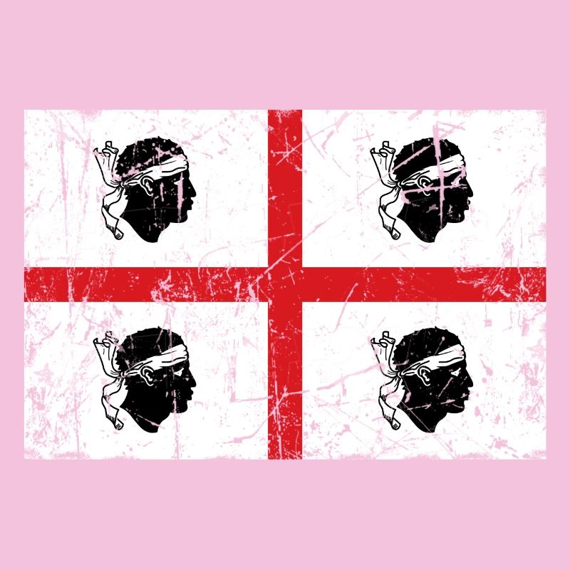 Effet vintage de drapeau de la Sardaigne