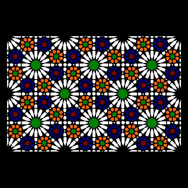 Maurisches Mosaik (dunkel)