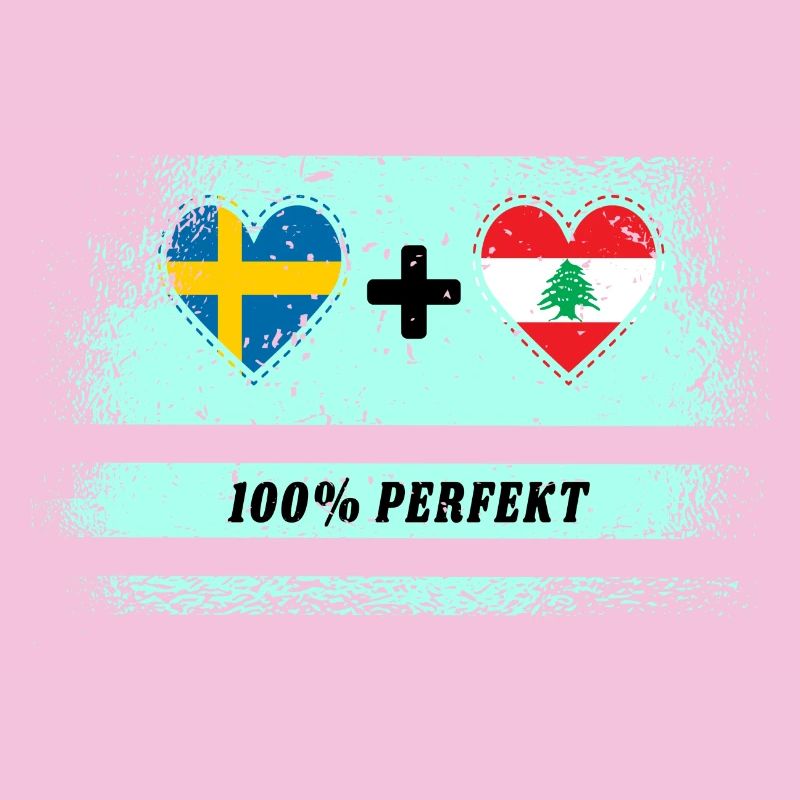 Libanon und Schweden 100% perfekt / Geschenk