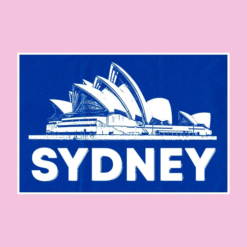 Sydney Opera Blue Silhouette