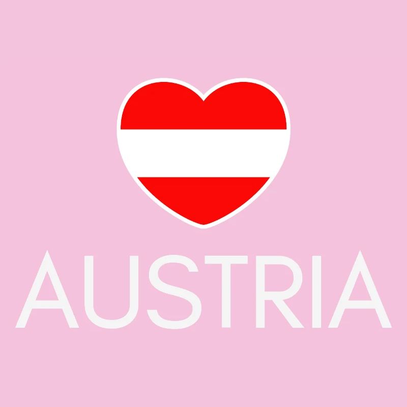Heart with Austrian flag, I love Austria