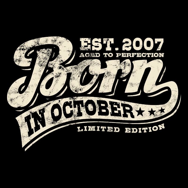 Né en octobre 2007 - Anniversaire - Cadeau