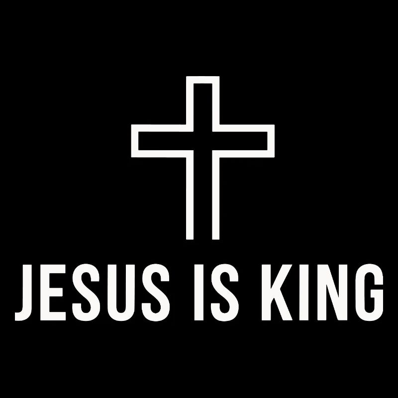 Jésus est roi Croix chrétienne Foi