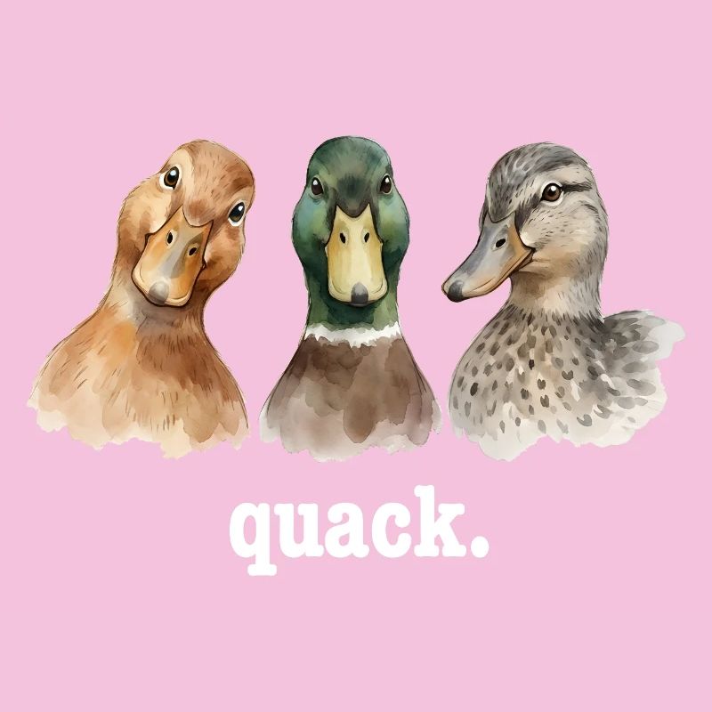 Duck Quacking Funny Duck Lover Croaking