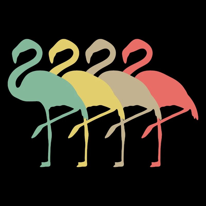 Pastell Flamingo Quartet