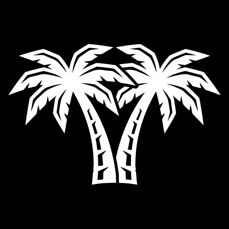 Palmen Insel Symbol