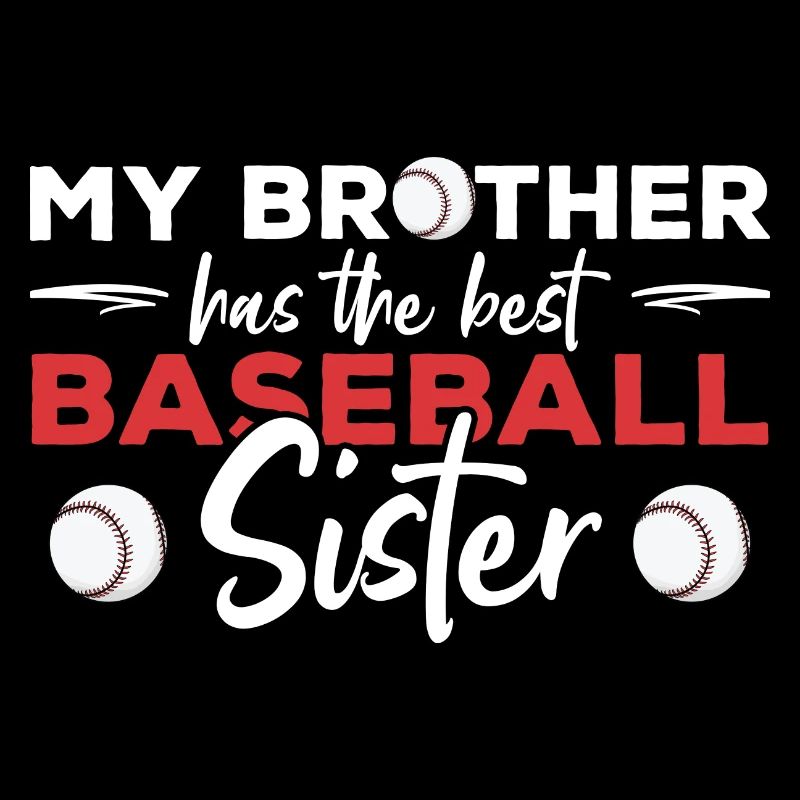 Bruder hat die beste Baseballschwester