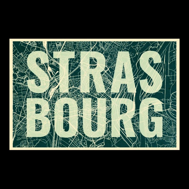 Plan de la ville de Strasbourg – Design urbain