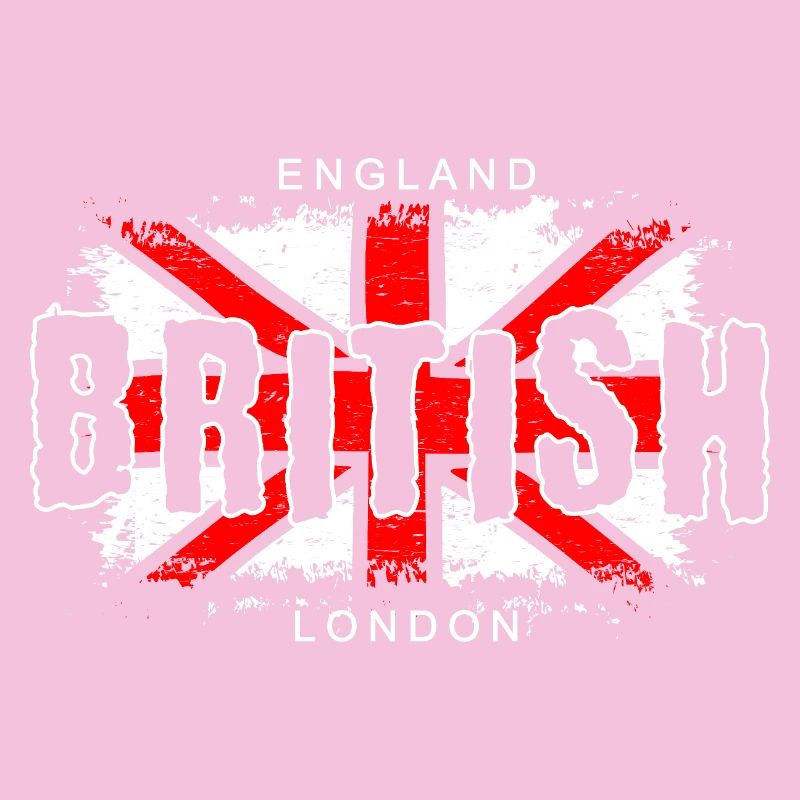 Drapeau anglais avec croix et texte