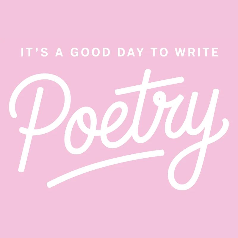 Poetry Script on Black Background