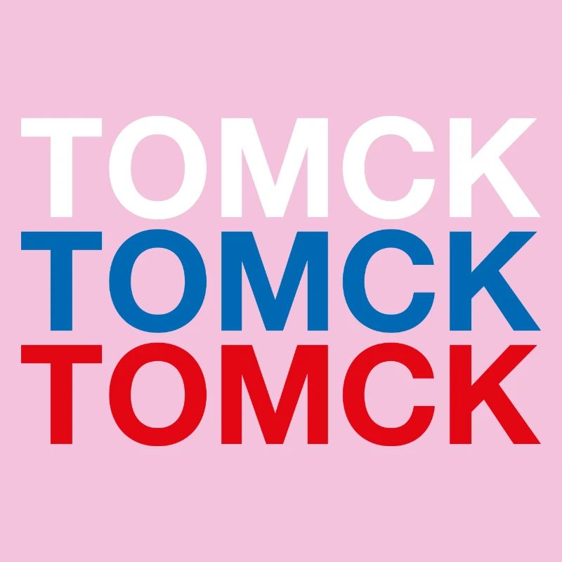 TOMSK Russie Cyrillique Drapeau russe