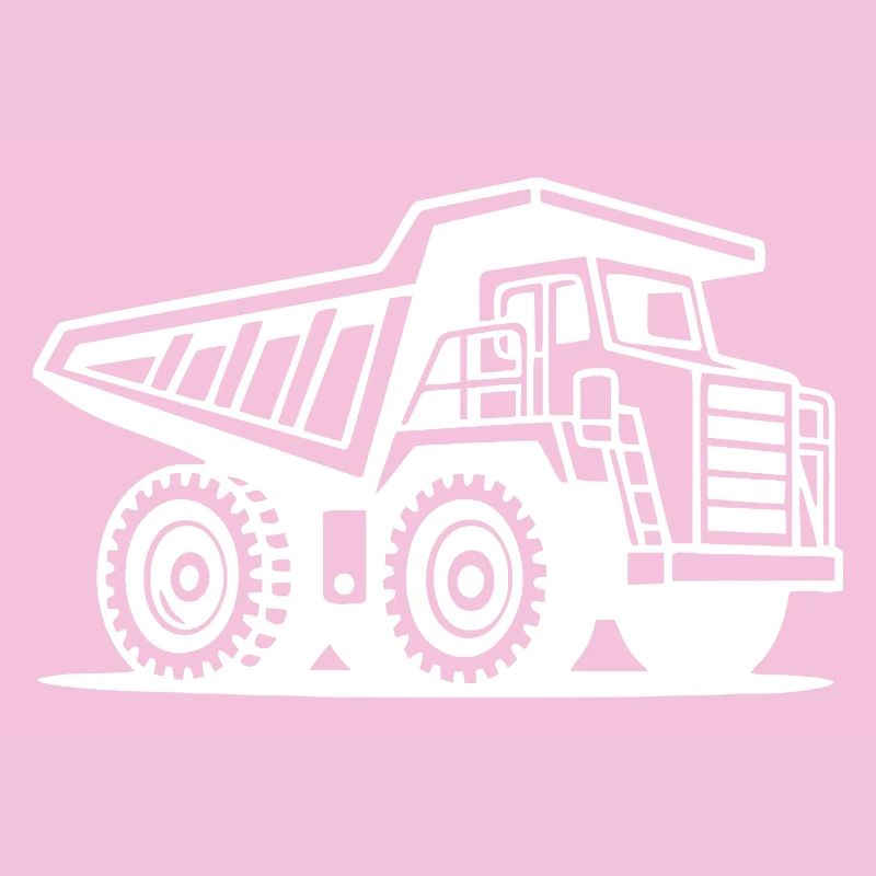 Conception de la silhouette du camion minier industriel