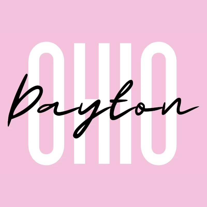 Ohio Script Overlay on Bold Block Letters