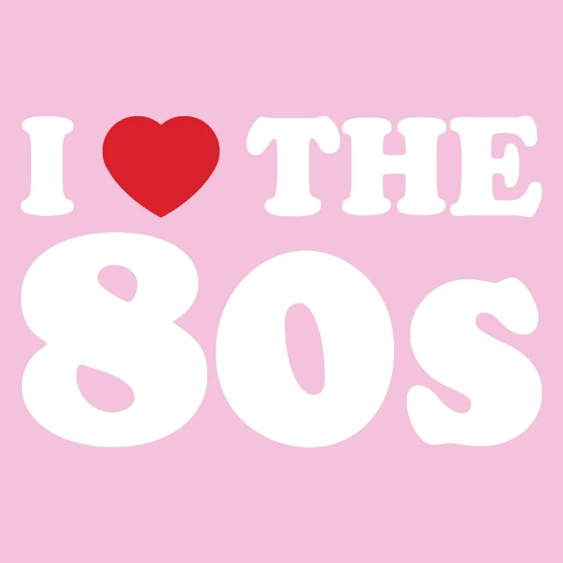 Ich liebe den Retro-Stil der 80er.