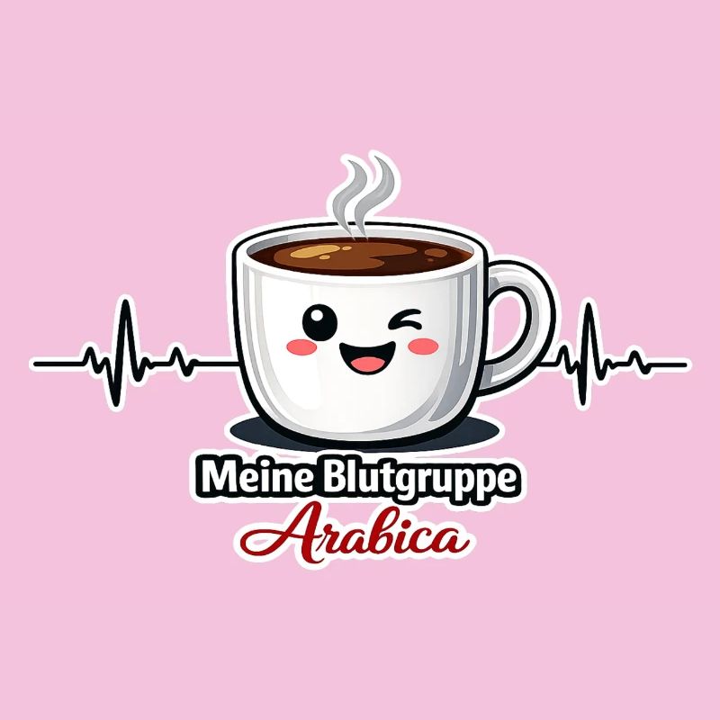 Meine Blutgruppe Arabica-Kaffeetrinker Spruch