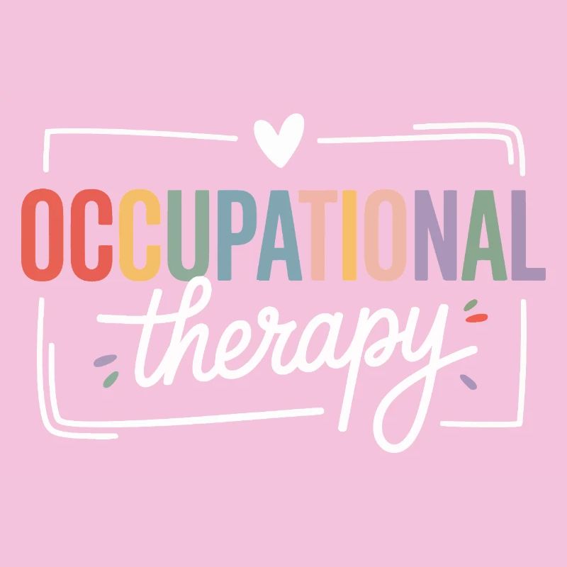 Farbige Berufstherapie Typografie