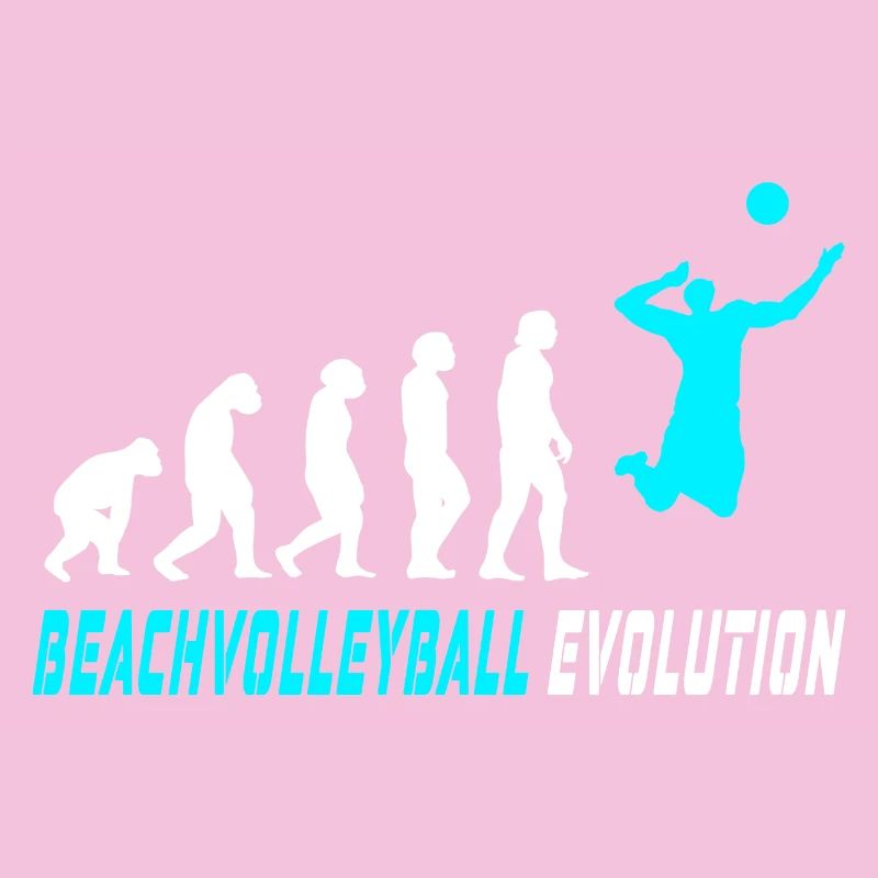 Conception d'évolution de volleyball de plage / idée cadeau