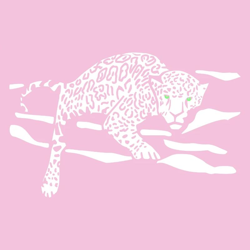 Leopard Jump Silhouette
