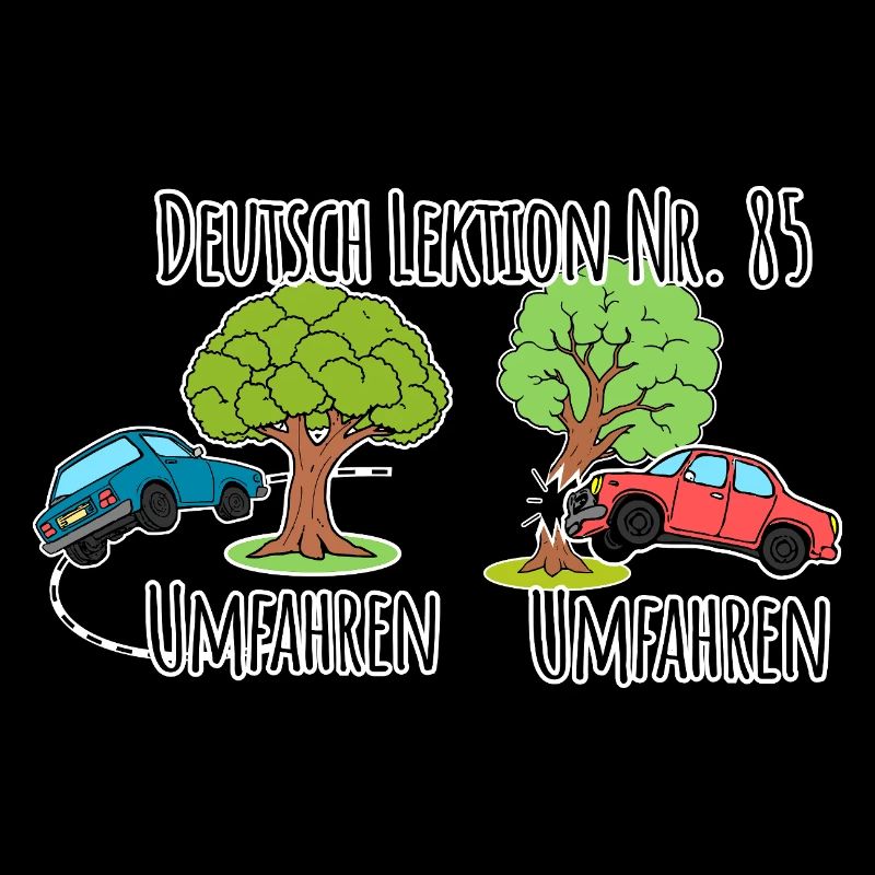 Deutsch Lektion - Baum umfahren vs. Baum umfahren!