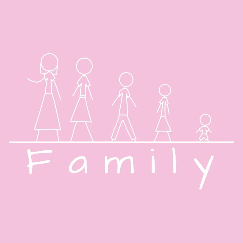 Strichmännchenfamilie