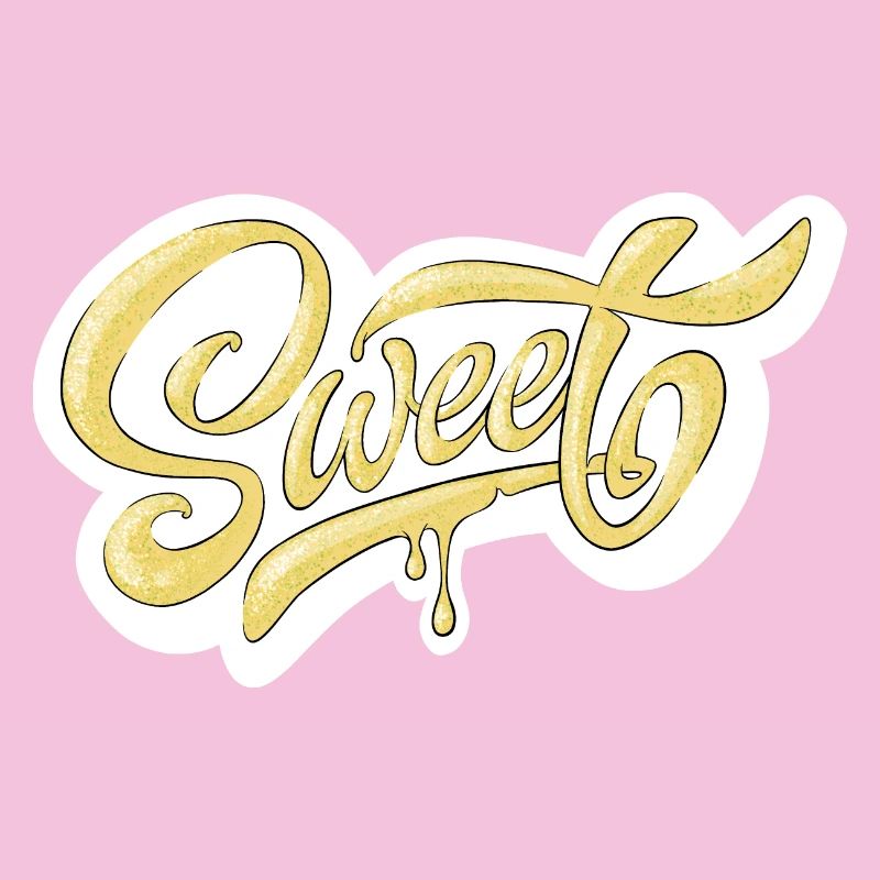 Süßes Schrift-Typografie-Design