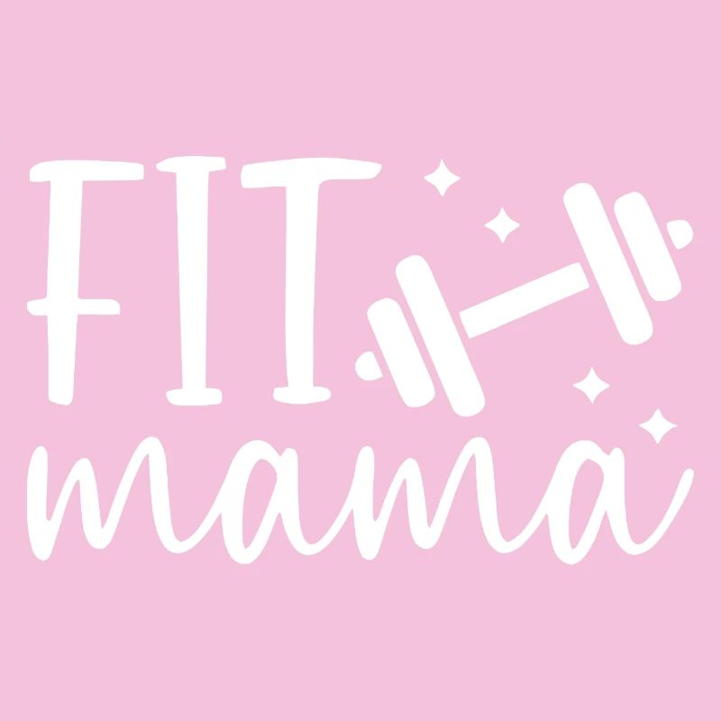 Fit Mama with Dumbbell