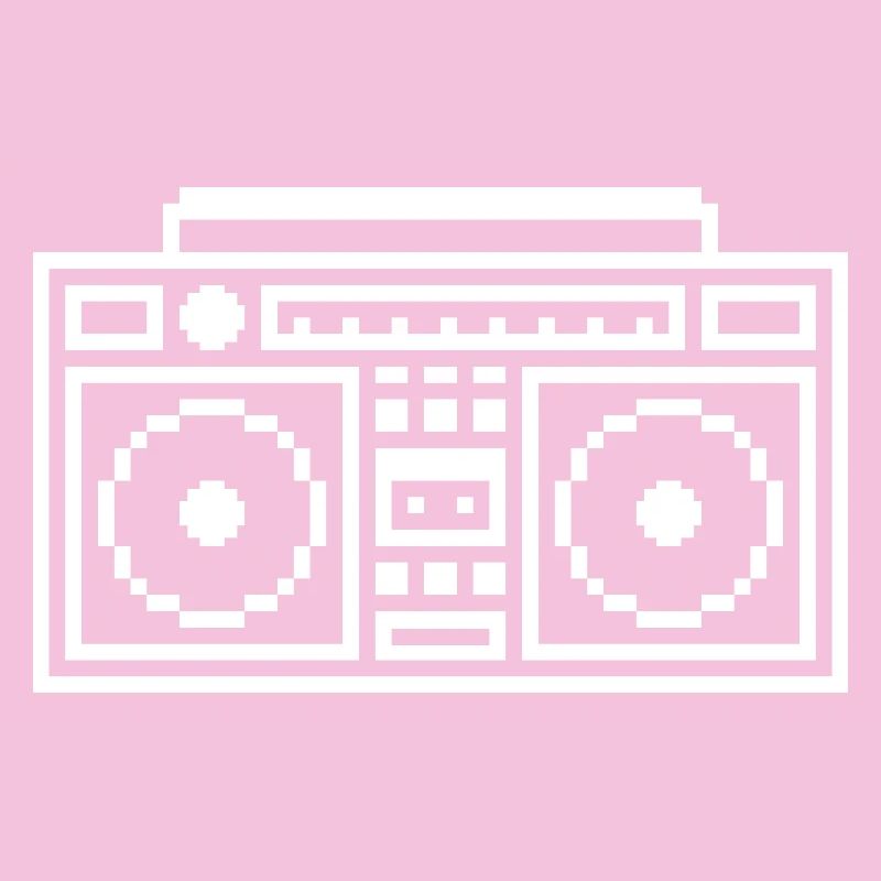 Ghettoblaster: Retro, Musik & Pixel Style