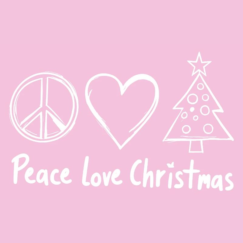 Peace Love Christmas Doodle
