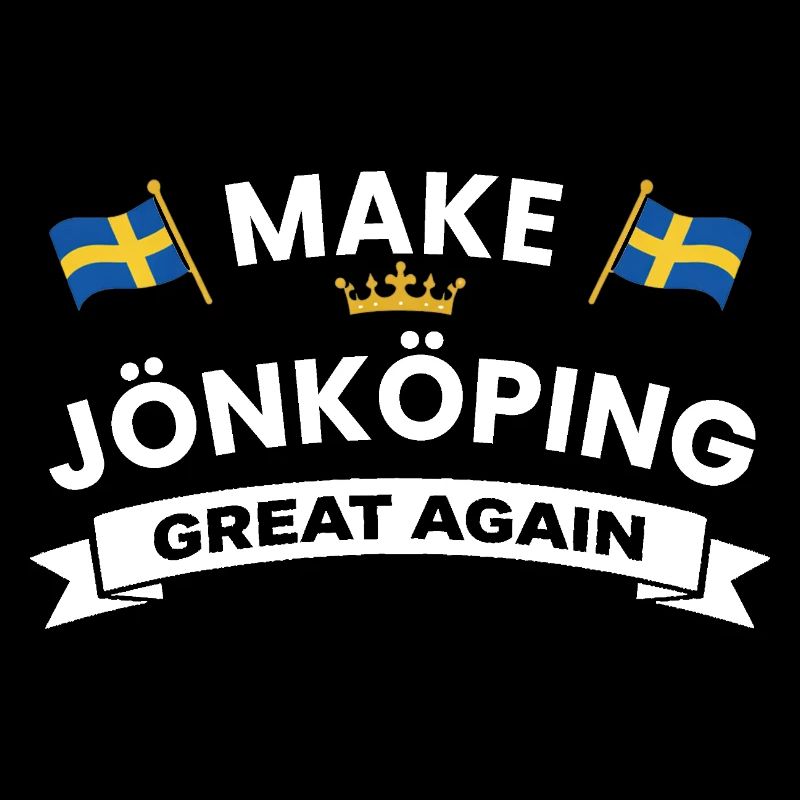 Jönköping City Crest Flag