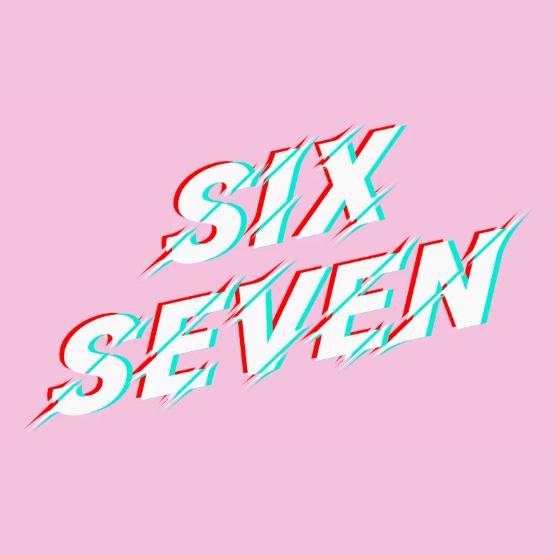 Typographie des bugs de Six Seven 67 Memes