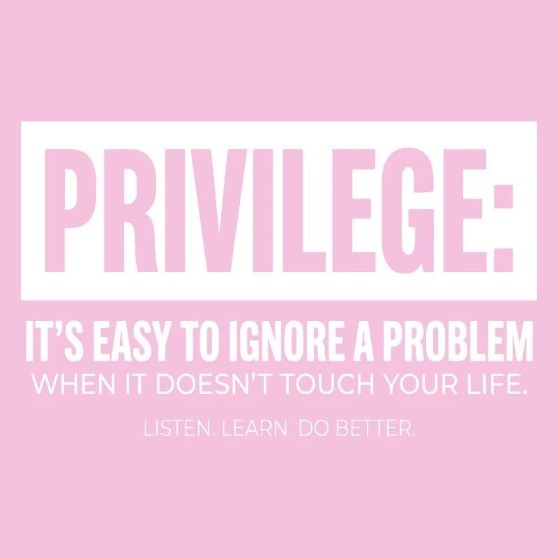 Privilege Statement Typografie Textmotiv