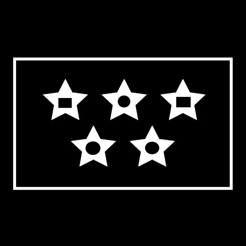 Motif de contraste à cinq étoiles