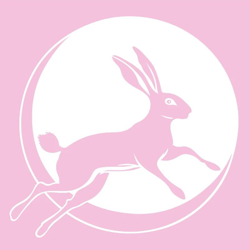 Rabbit with Moon Ostara Full Moon