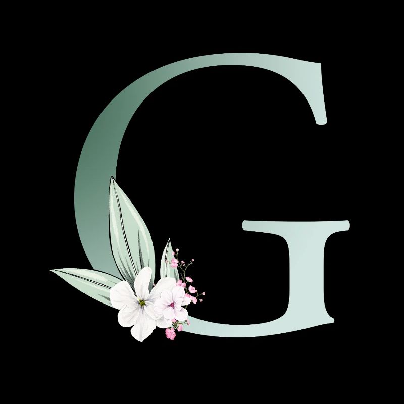G Monogram, Floral, Personnalisable