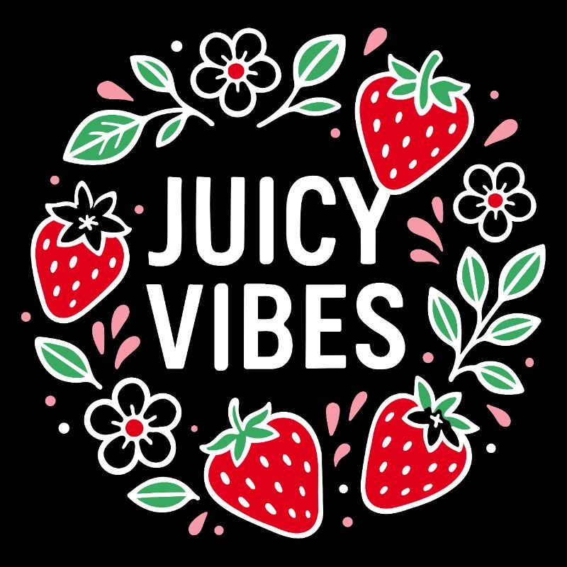 Juicy Vibes - Sommerdesign mit Erdbeeren