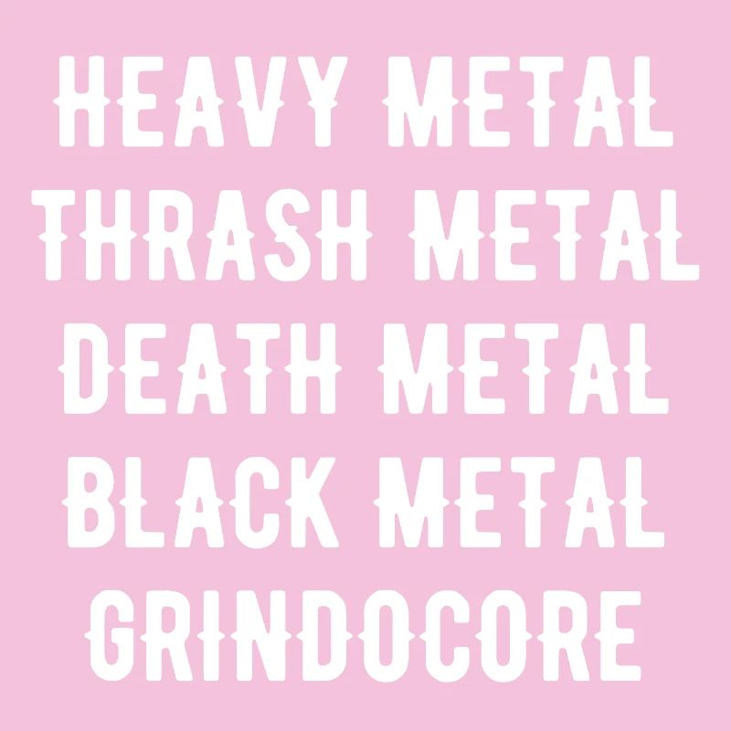 Heavy, Death, Thrash Metal Grindcore Typografie