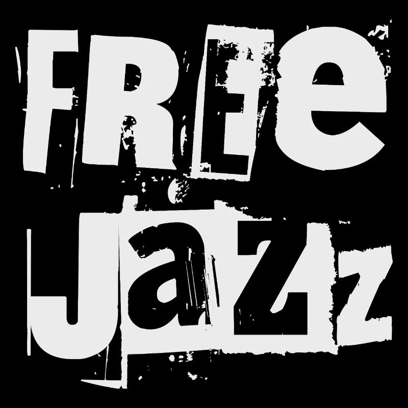 Typographie grunge free jazz