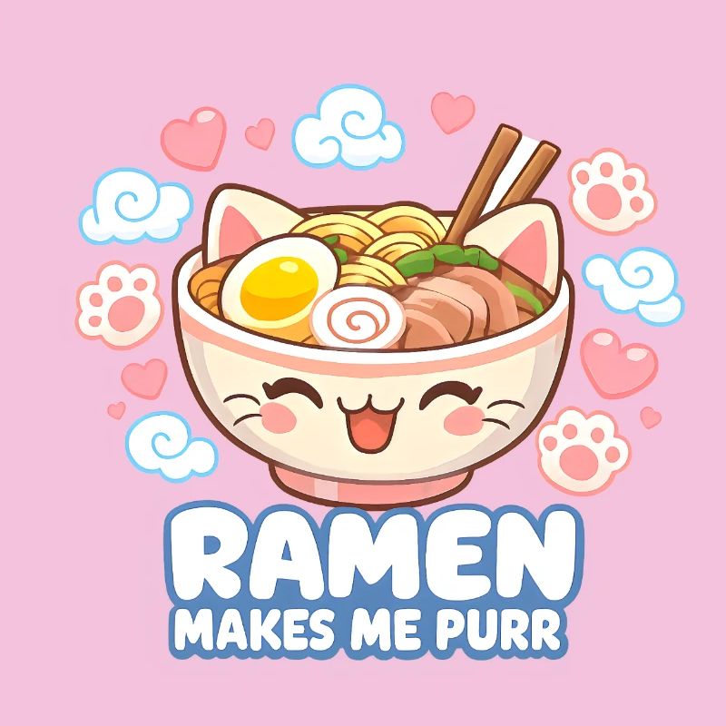 Kawaii Katze Ramen Nudeln Anime Katze